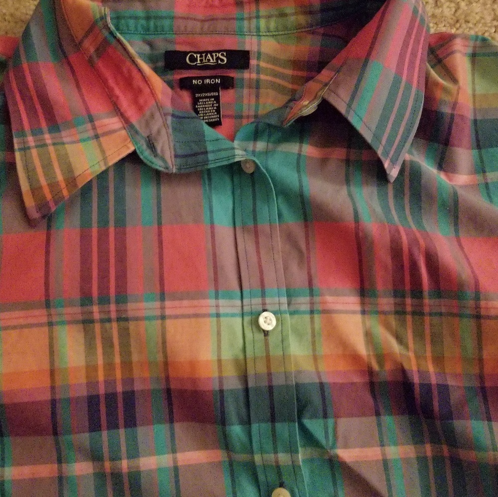 Chaps 2X Plaid Shirt